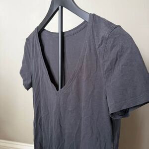 Black Lululemon V-neck t-shirt